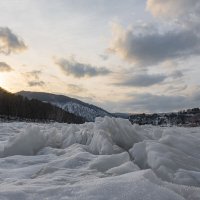 На р.Мане в марте :: Сергей Герасимов