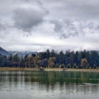 В пасмурный день на озере в Нальчике :: Мариша 