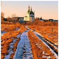 Дорога к Храму. :: Михаил Курзанцев