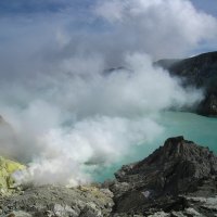 Вид на главный кратер вулкана Иджен. :: unix (Илья Утропов)