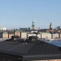 Вид на Стокгольм со смотровой площадки Фьелльгатан (Fjällgatan) :: Александр Ильчевский