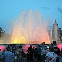 Поющий фонтан Барселоны. :: Владимир Драгунский