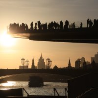 Мартовский закат в Зарядье :: Ninell Nikitina