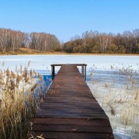 Мостки для рыбаков и ныряльщиков в озеро. :: Милешкин Владимир Алексеевич 