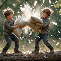 "Мягкая сила" (Бой подушками) :: antri 