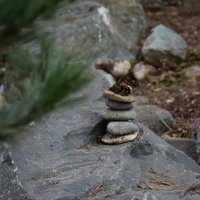 Тур. Пирамидки из камней. :: Наталья Вязигина