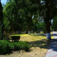 Керчь. Сквер им. Т.Г. Шевченко летом. :: Пётр Чернега Керчь. Сквер им. Т.Г. Шевченко летом. :: Пётр Чернега