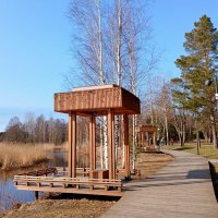 Беседка на берегу реки. :: Лия ☼ Беседка на берегу реки. :: Лия ☼