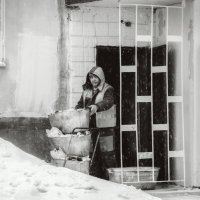 Люди нашего двора (чб) :: Сергей Царёв