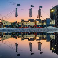 Ухта, весенние отражения :: Николай Зиновьев Ухта, весенние отражения :: Николай Зиновьев