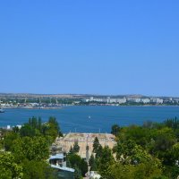 Керчь. Керченская бухта летом (вид с Большой Митридатской лестницы). :: Пётр Чернега