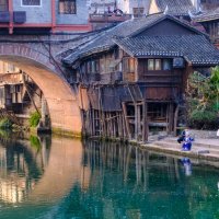 Дом на сваях Китай :: Георгий А