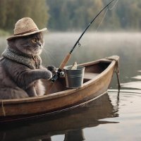 Котофеич на рыбалке :: СЕРГЕЙ ФИЛОЧКИН