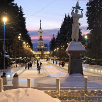 Каток у Северного речного вокзала (2026 г.) :: Евгений Седов