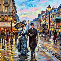 По парижской улице начала ХХ века... :: Freddy 97