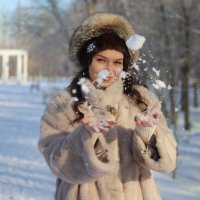 Радость первого снега :: Татьяна Салиева Радость первого снега :: Татьяна Салиева