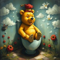 Винни-Пух сидит на фарфоровом троне :: Игорь Солдаткин