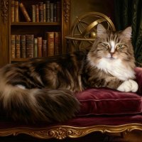 кошка лежащая на кушетке :: Валерий Никитин