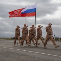 Парад Победы на Авиабазе Хмеймим в 2016-ом году. :: Евгений Кель