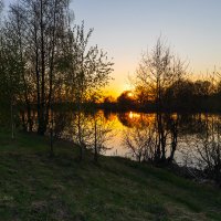 Вечерний пейзаж весны :: Александр Синдерёв