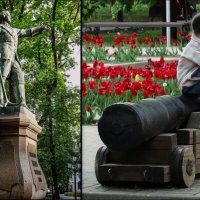 Царь и пушка (Петровский сквер) :: Татьяна Машошина