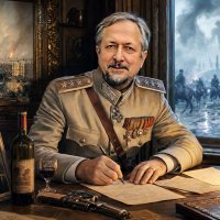 Полковник царской армии пишет письмо любимой женщине :: Вячеслав Губочкин
