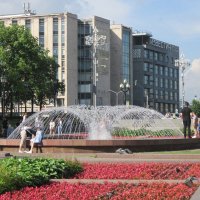 Москва. Фонтан на Пушкинской площади :: Дмитрий Никитин Москва. Фонтан на Пушкинской площади :: Дмитрий Никитин