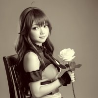 Beautiful lady  and rose. :: Pavlov Filipp 