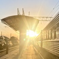 Рас свет! Тень была более 25 метров.( больше длины вагона) :: Alexey YakovLev Рас свет! Тень была более 25 метров.( больше длины вагона) :: Alexey YakovLev