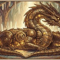 Дракон из меди. :: Argaman Табашник Дракон из меди. :: Argaman Табашник