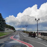 Набережная. Волга. Облака :: Ната Волга