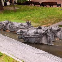Фрагмент памятника Михаилу Шолохову. :: Татьяна Помогалова
