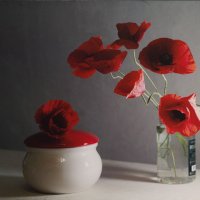 Как маки однажды стояли на кухне. :: Анатолий Щербак Как маки однажды стояли на кухне. :: Анатолий Щербак