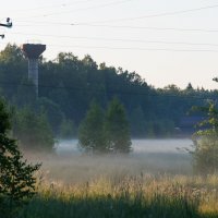 Утро в деревне. :: Владимир Безбородов Утро в деревне. :: Владимир Безбородов