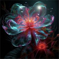 фрактальные цветы ии :: Mila 