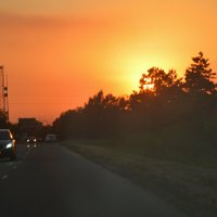 Багряным заревом закат оделся... :: Надежда Куркина 