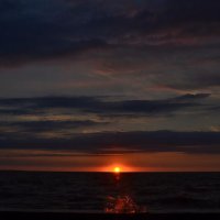 Закат над Азовским морем.