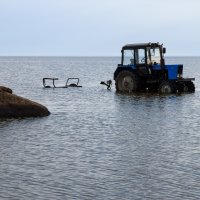 Водный трактор.