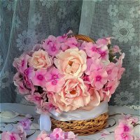 Корзиночка цветов на окошке! :: Нина Андронова Корзиночка цветов на окошке! :: Нина Андронова