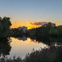 Закат на Парковом озере