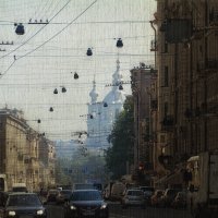 My magic Petersburg_04296 Суворовский пр., с видом на Смольный собор