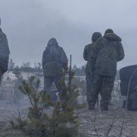 На полигоне на новых территориях.