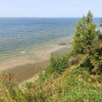На берегу Обского водохранилища .