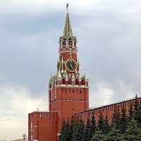 Спасская башня Московского Кремля, Москва.