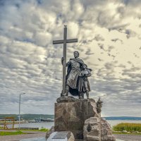 Князь Ярослав с сыном Александром Невским.