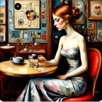 в кафе. :: Mila 