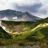 Камчатка,на склоне вулкана Мутновский