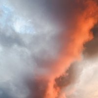 огненное небо ( мобильное фото)