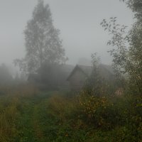Деревня в тумане... :: Федор Кованский Деревня в тумане... :: Федор Кованский