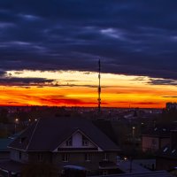 Закат дня.